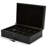 WOLF British Racing Black 10 Piece Watch Box 792702