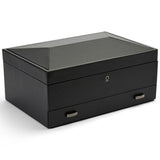 WOLF British Racing 10 Piece Watch Box With Storage Black 792802