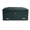 WOLF British Racing Green 10 Piece Watch Box With Storage 792841