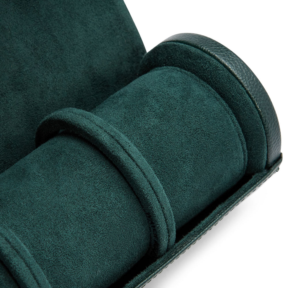 WOLF British Racing Green Triple Watch Roll 792941