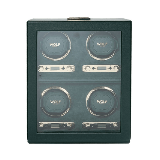 WOLF British Racing Green 4 Piece Watch Winder 793041