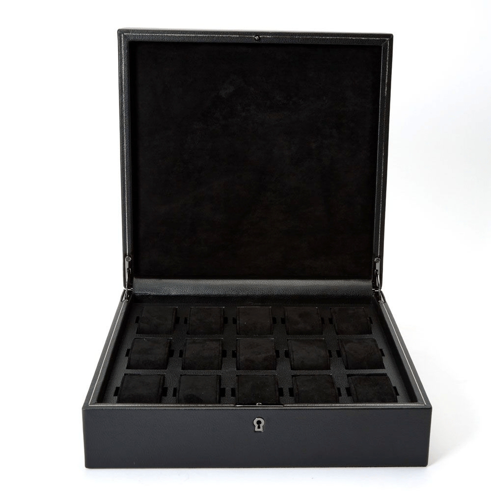 WOLF British Racing Black 15 Piece Watch Box 793202