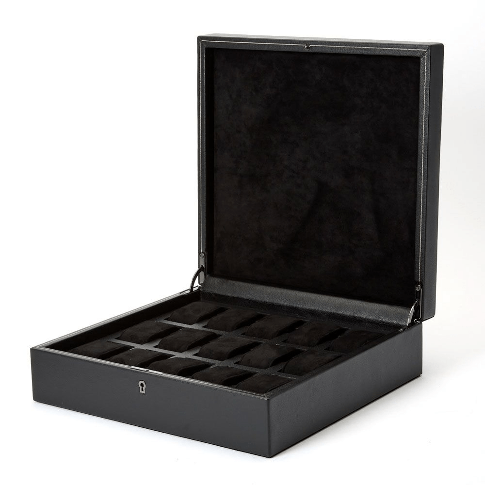 WOLF British Racing Black 15 Piece Watch Box 793202