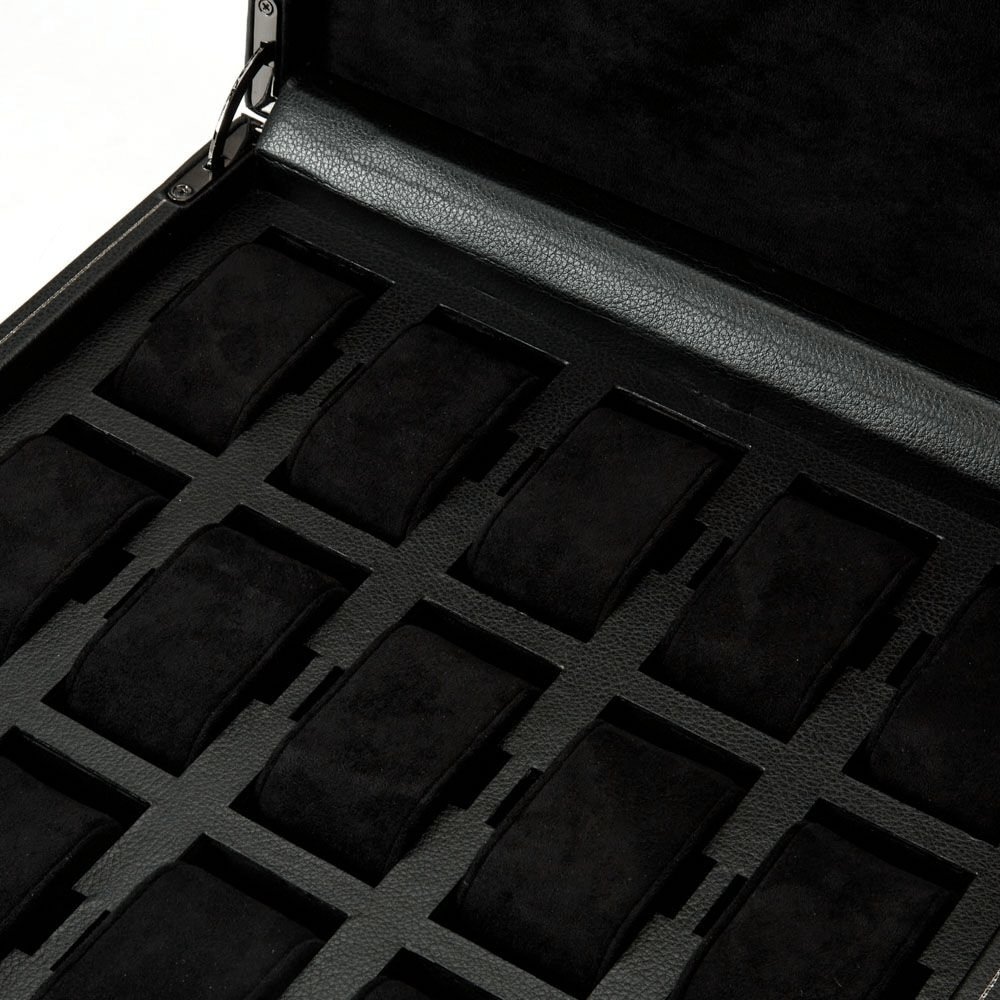 WOLF British Racing Black 15 Piece Watch Box 793202