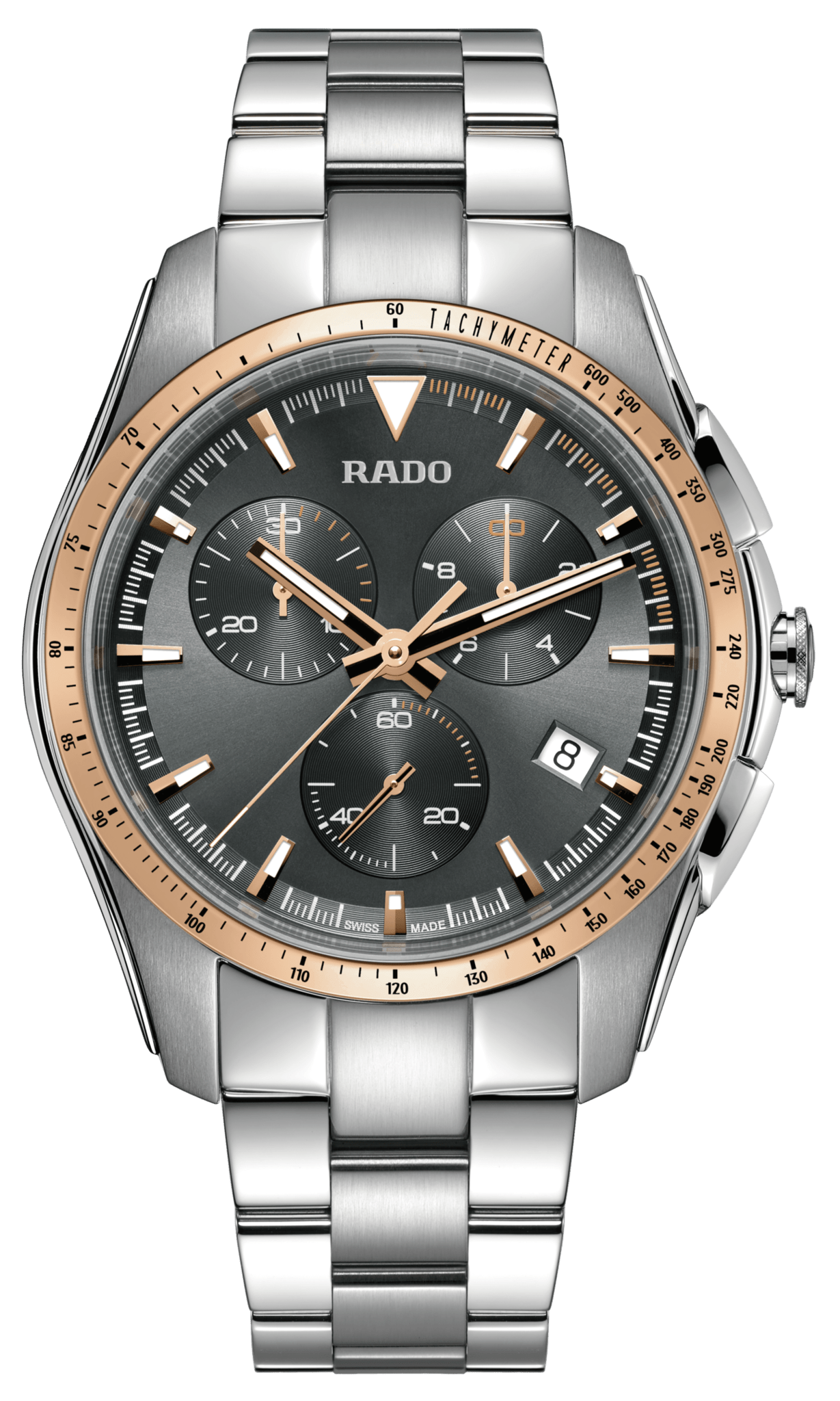 RADO HyperChrome Chronograph 44.9mm Grey Dial Men's Watch R32259163