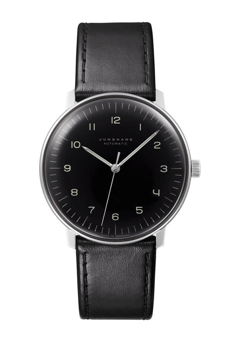 Junghans Max Bill Automatic 38mm Polished Black Dial Men's Watch 27/3400.02