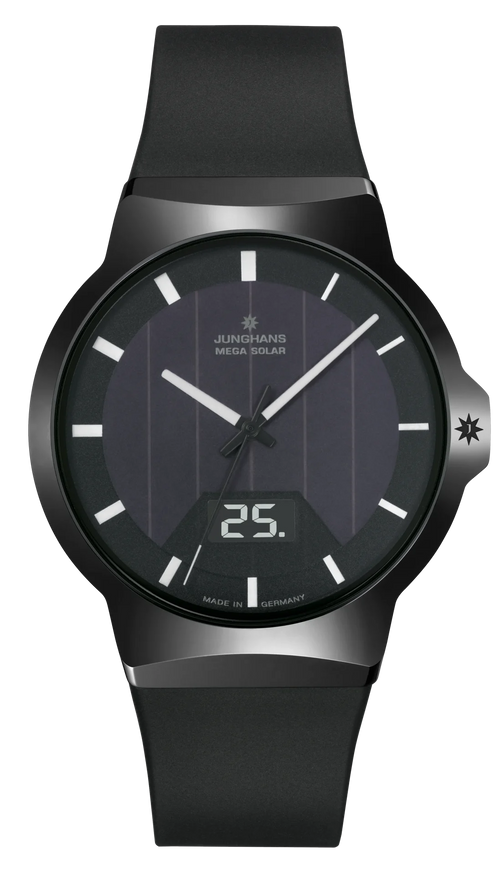 Junghans Force Mega Solar 40.4mm Black Dial Men's Watch 18/1000.00
