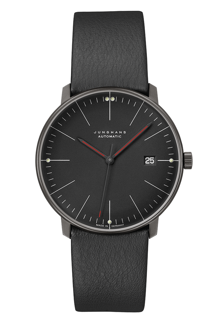Junghans Max Bill Automatic Bauhaus 38mm Matt Black Dial Men's Watch 27/4308.02