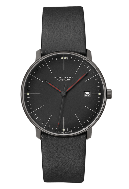 Junghans Max Bill Automatic Bauhaus 38mm Matt Black Dial Men's Watch 27/4308.02