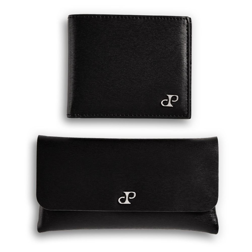 WOLF Philipp Billfold & Double Watch Wrap Gift Set Black 190225