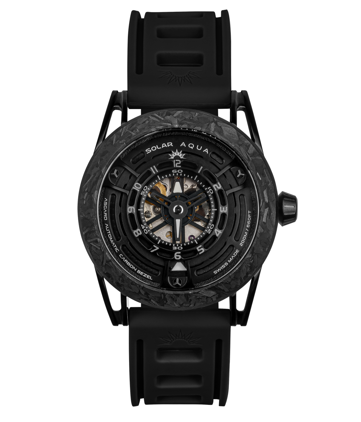 SOLAR AQUA Asgard Black 42mm Black Dial Men's Watch SA0040.0021