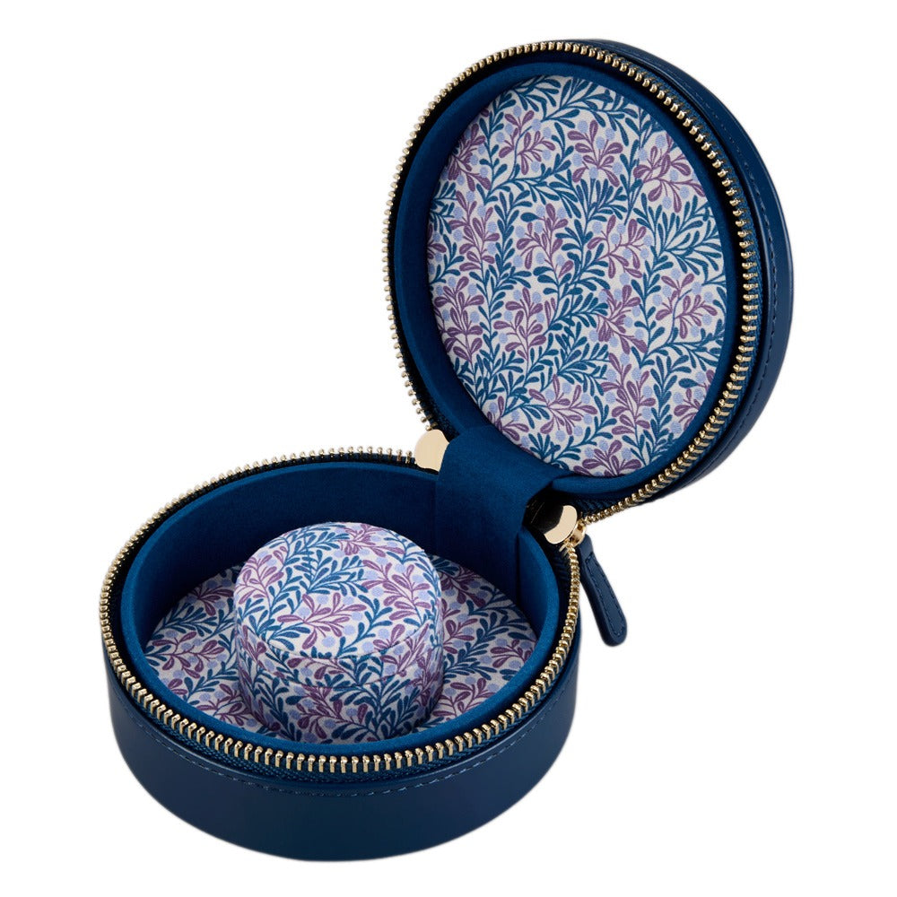 WOLF x Fiona Howard Sophia Round Zip Case Indigo Fruit Botanical 397717