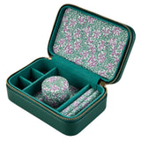 WOLF x Fiona Howard Sophia Travel Zip Case Forest Green Fruit Botanical 397812