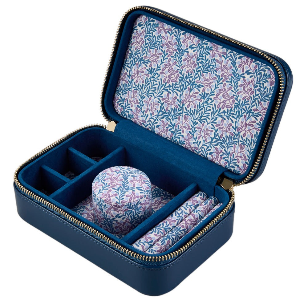 WOLF x Fiona Howard Sophia Travel Zip Case Indigo Fruit Botanical 397817