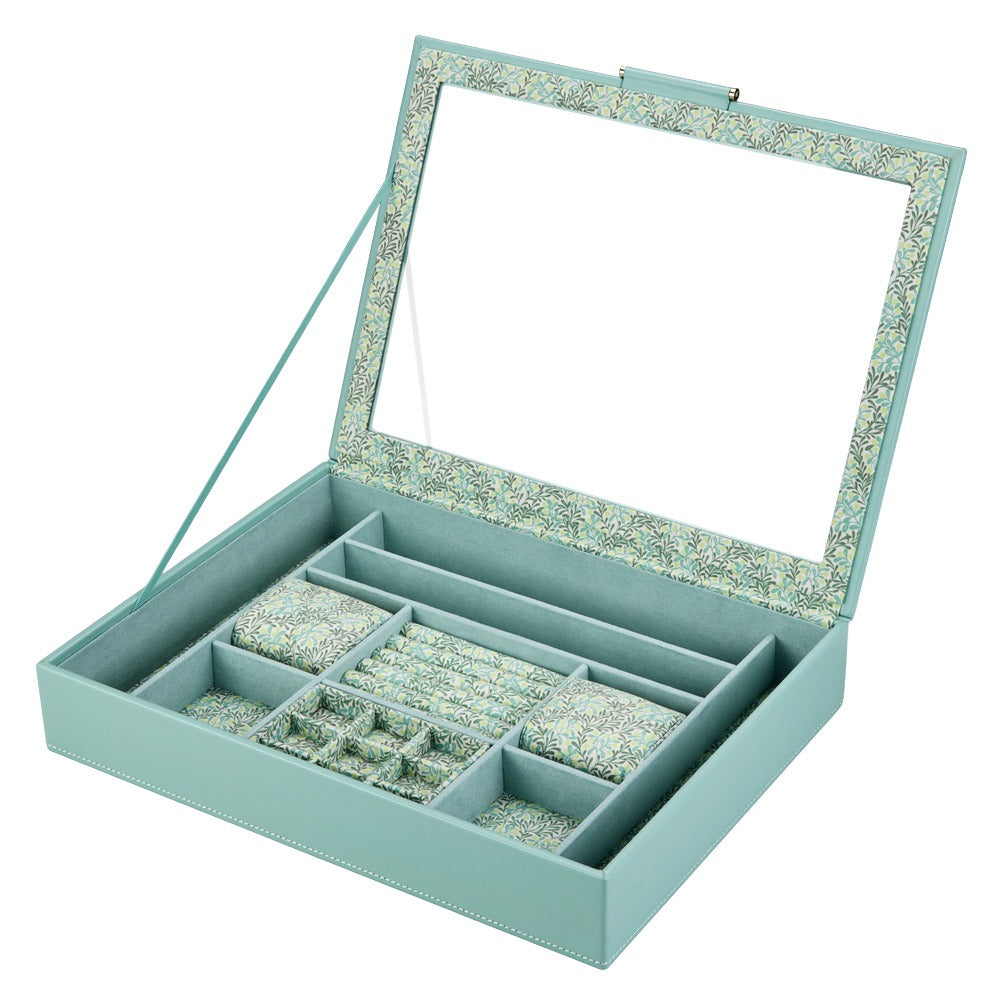 WOLF x Fiona Howard Sophia Jewelry Box with Window Jade Fruit Botanical 399430
