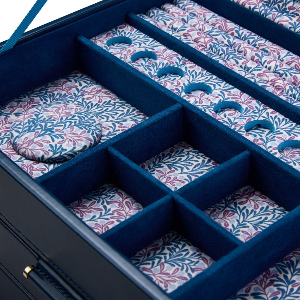 WOLF x Fiona Howard Sophia Jewelry Box with Drawers Indigo Fruit Botanical 399317