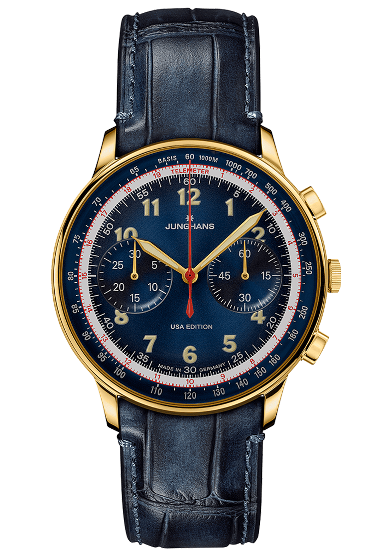 Junghans Telemeter Edition USA 40.8mm Dark Blue Dial Men's Watch 27/5580.02