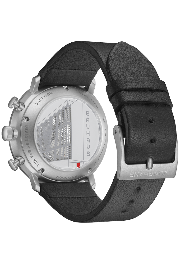 Junghans Max Bill Chronoscope Bauhaus 40mm Matt White Dial Men's Watch 27/4303.02