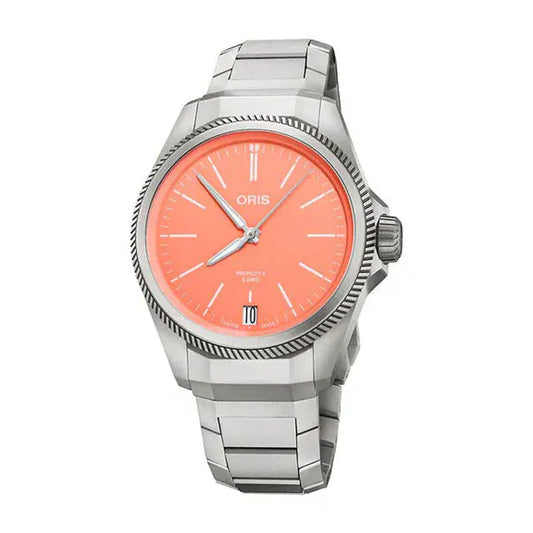 Oris ProPilot X Calibre 400 39mm Pink Dial Men's Watch 01 400 7778 7158-07 7 20 01TLC