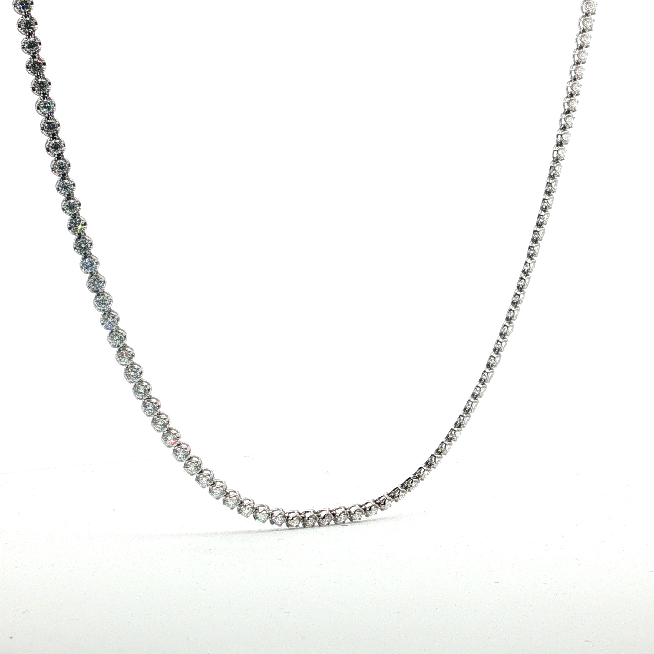 6 Carat Round Diamond Tennis Necklace