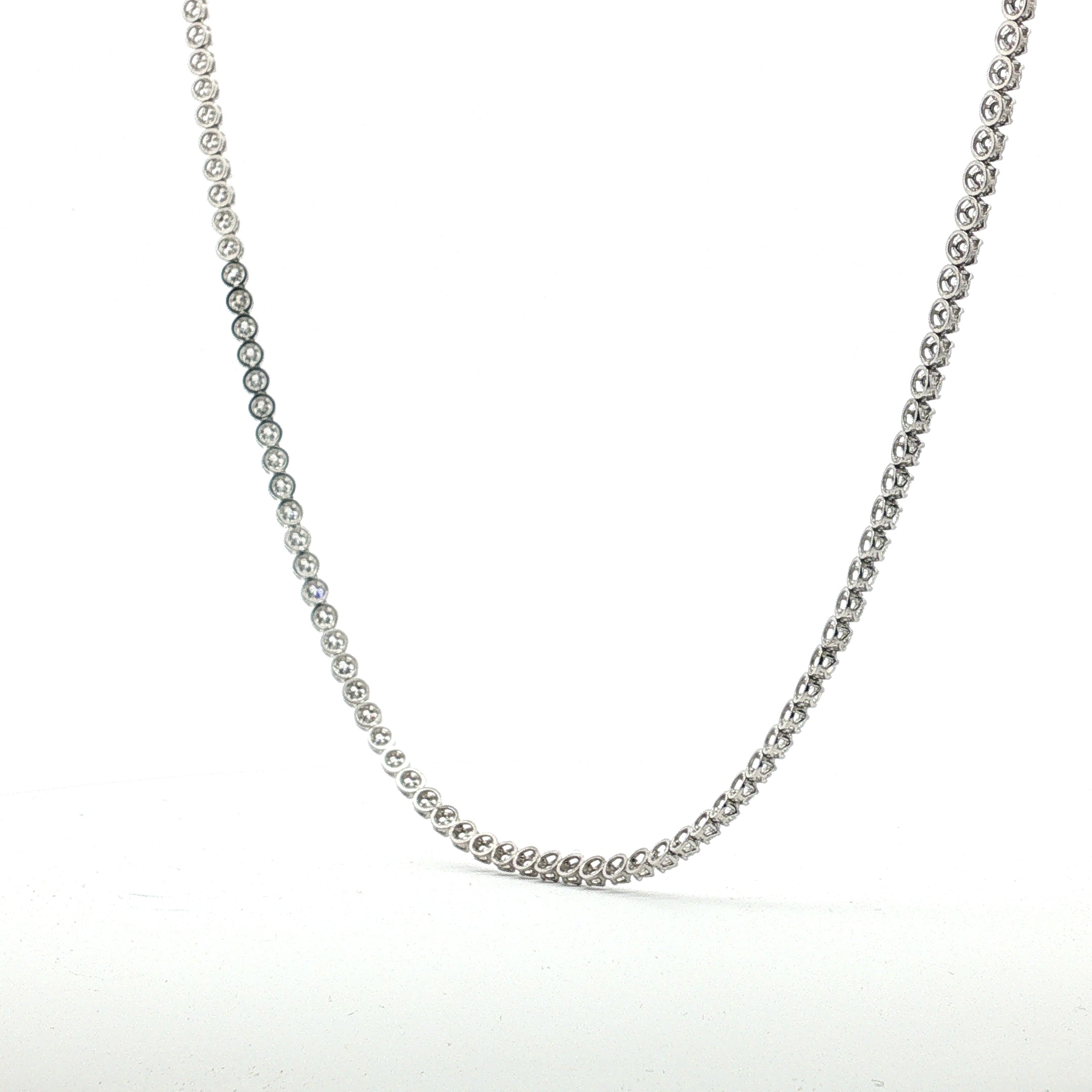 6 Carat Round Diamond Tennis Necklace