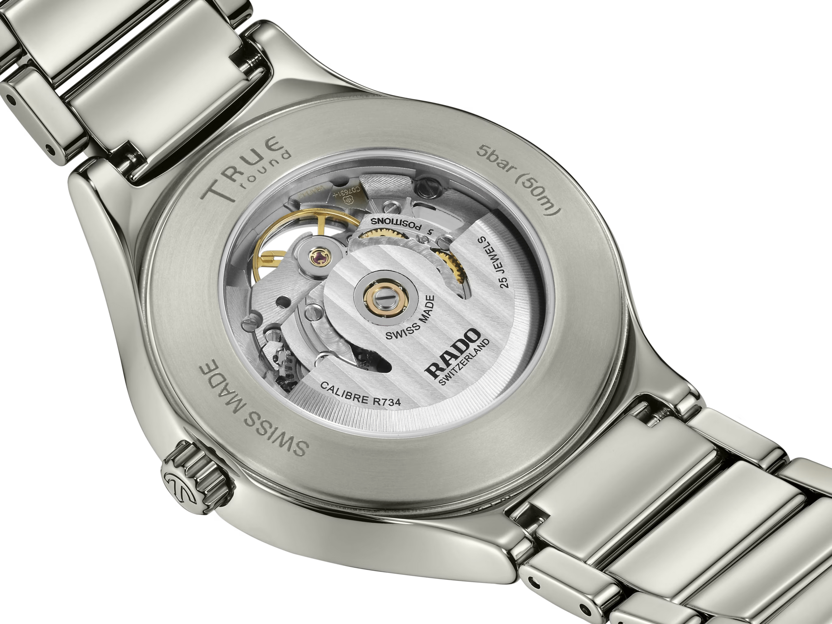 RADO True Round 40mm Grey Automatic Open Heart Men's Watch R27108112