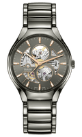 RADO True Round 40mm Grey Automatic Open Heart Men's Watch R27108112