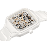 RADO True Square Automatic Open Heart Sparkling 38mm Rhodium Dial Men's Watch R27073722