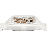 RADO True Square Automatic Open Heart Sparkling 38mm Rhodium Dial Men's Watch R27073722
