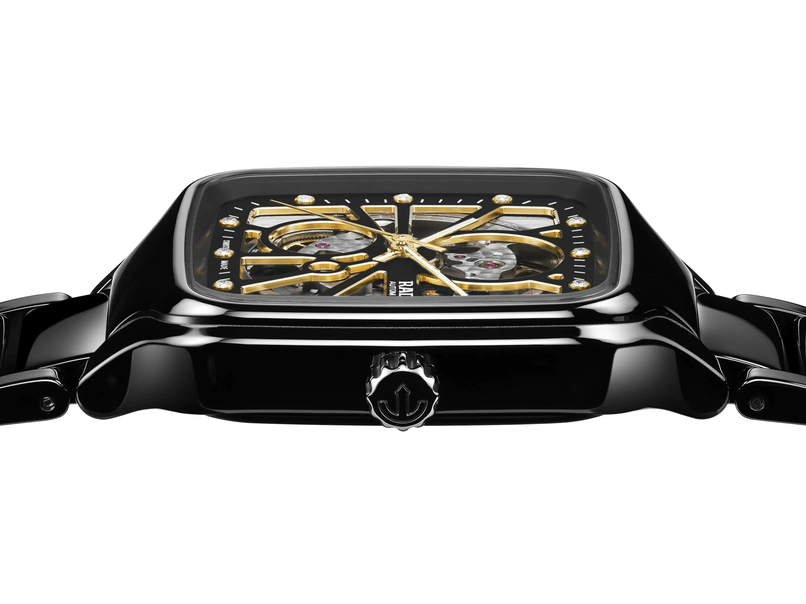 RADO True Square Automatic Open Heart Black 38mm Men's Watch R27086712