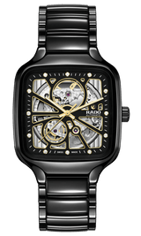 RADO True Square Automatic Open Heart Black 38mm Men's Watch R27086712