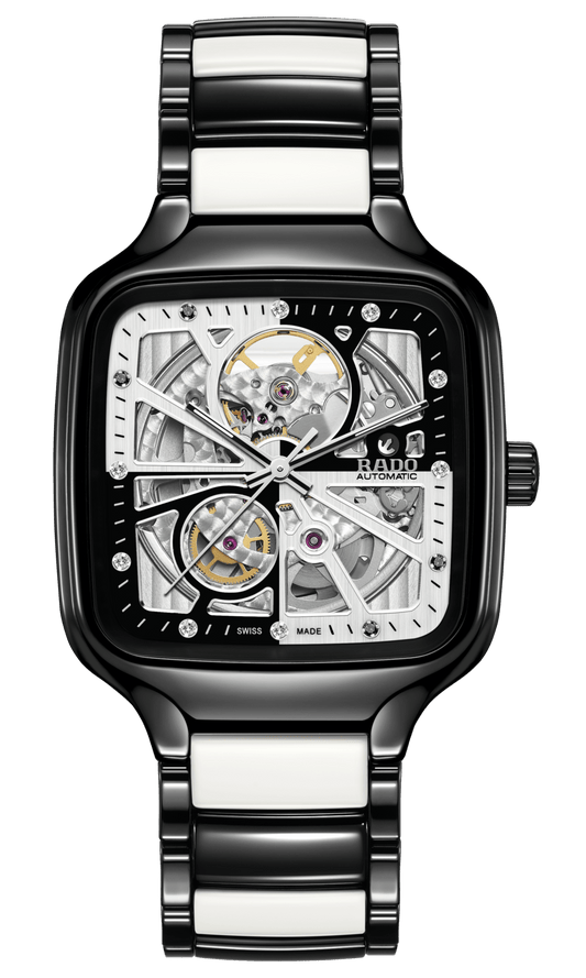 RADO True Square Automatic Open Heart Black-White 38mm Limited Edition Unisex Watch R27086752