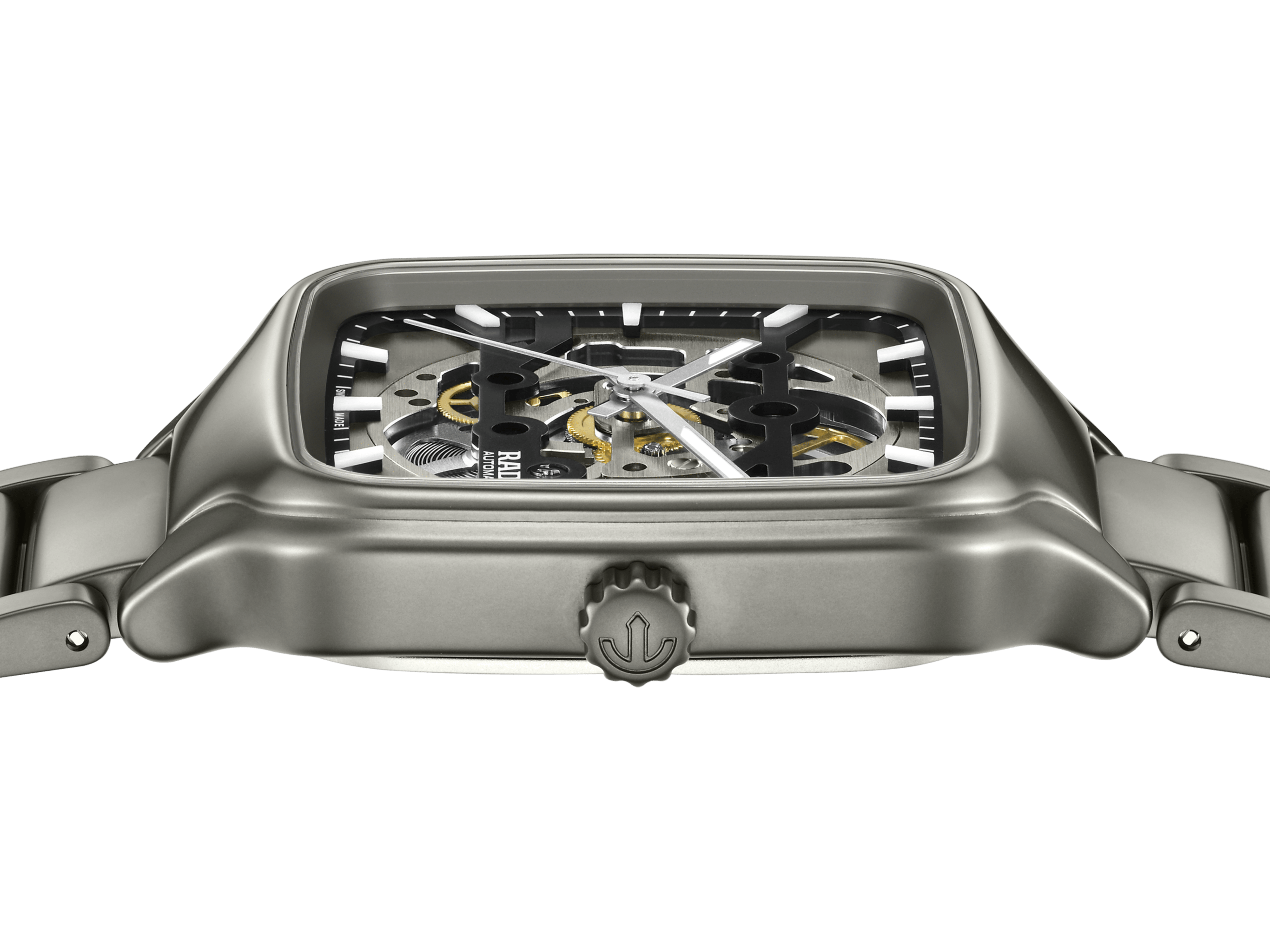 RADO True Square Automatic Skeleton 38mm Black Dial Men's Watch R27196152