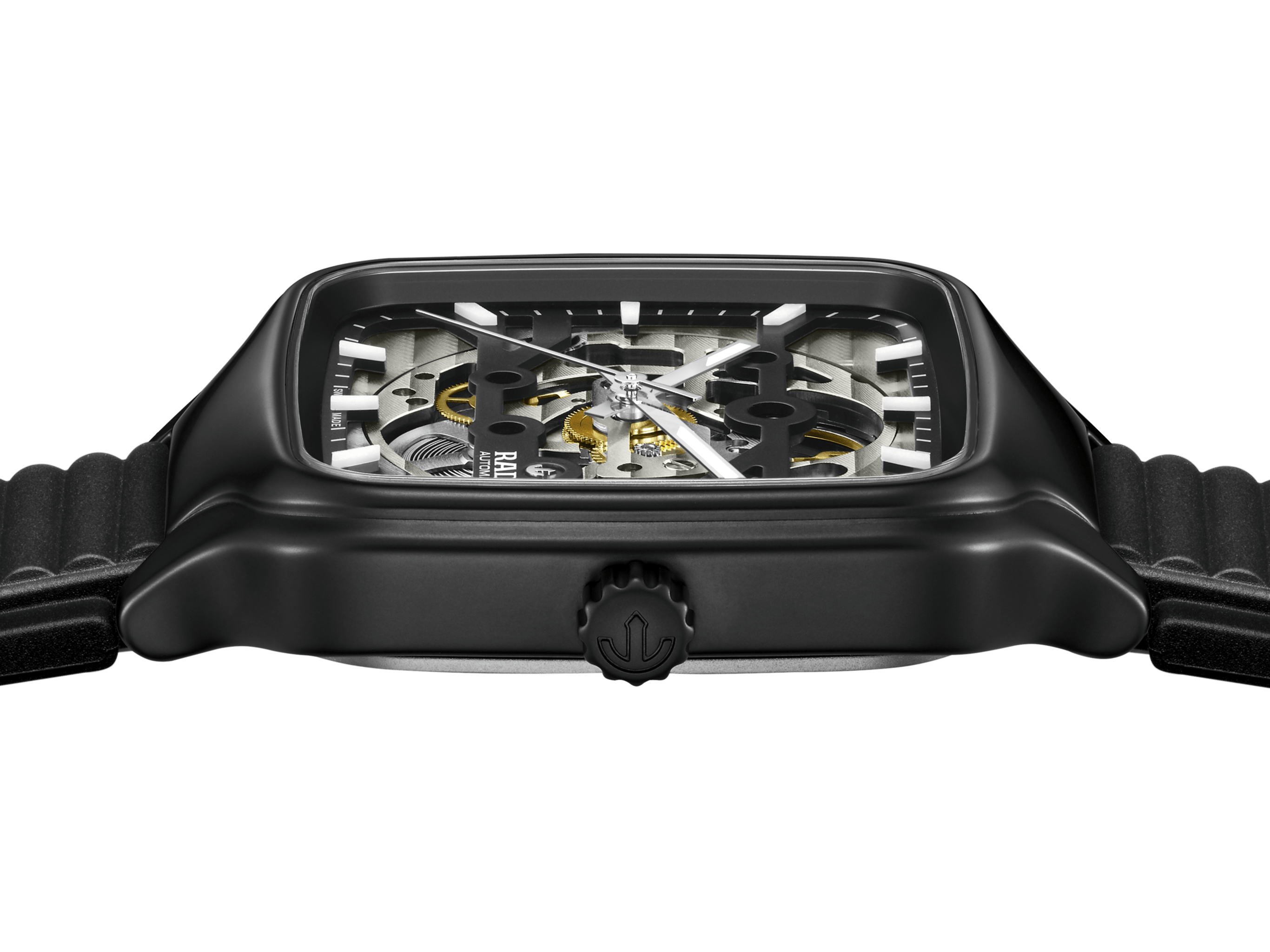 RADO True Square Automatic Skeleton 38mm Black Dial Men's Watch R27197169