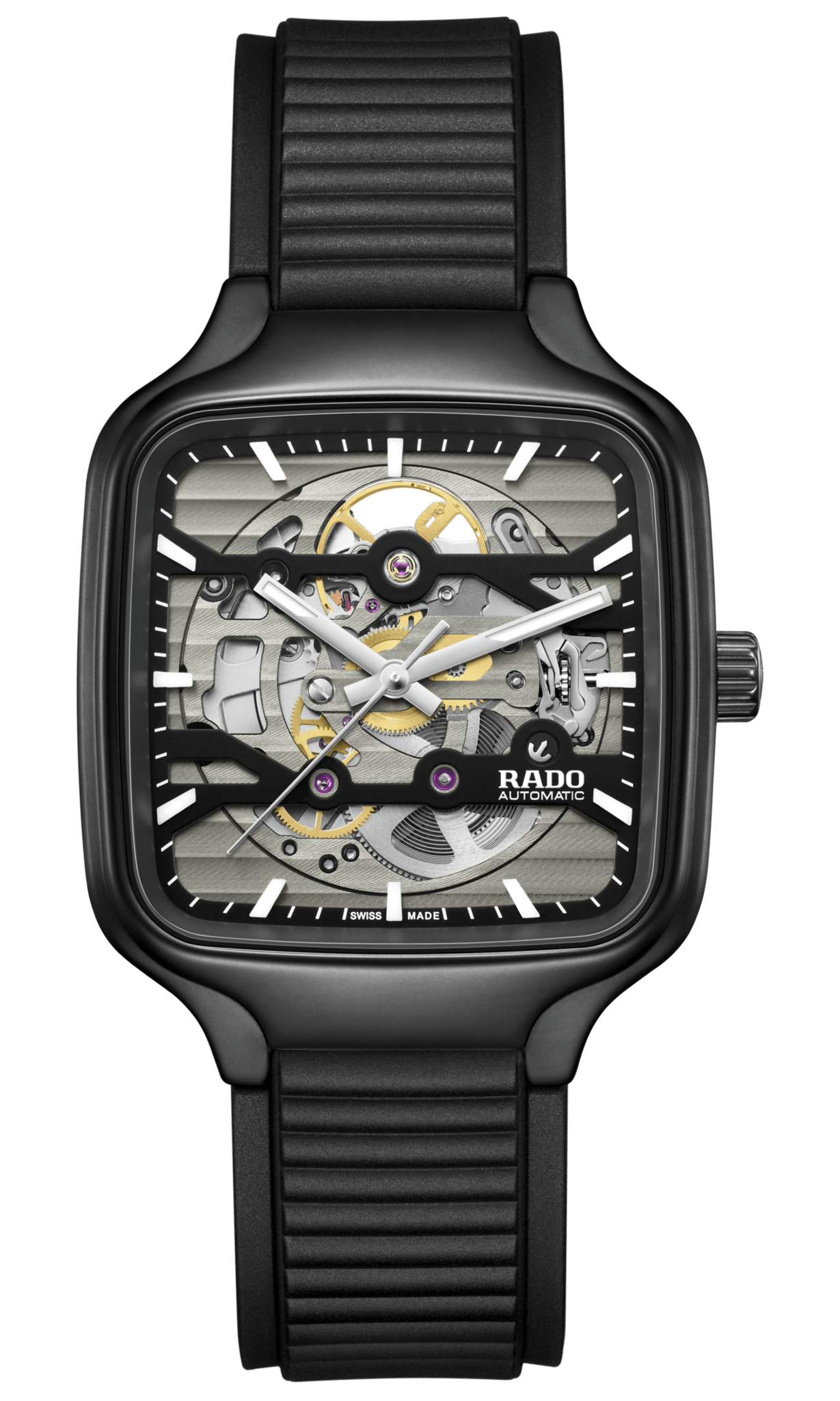 RADO True Square Automatic Skeleton 38mm Black Dial Men's Watch R27197169