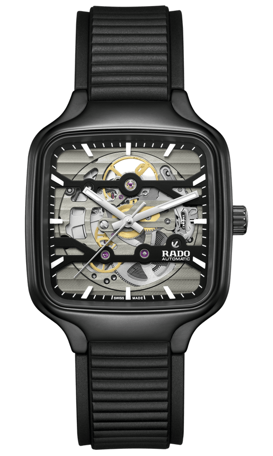 RADO True Square Automatic Skeleton 38mm Black Dial Men's Watch R27197169