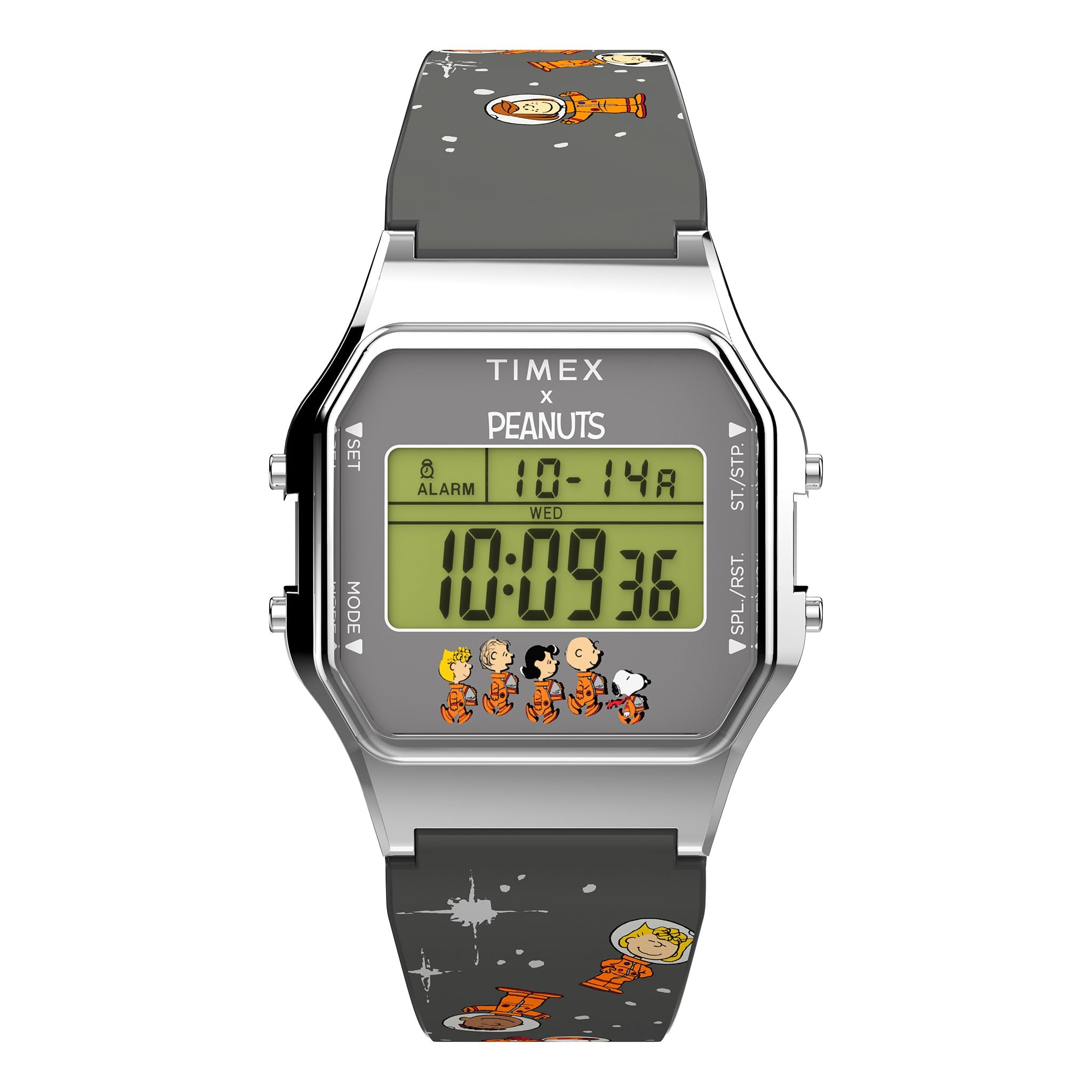 Timex Timex T80 x Peanuts 34mm Black Dial Men's Watch TW2W90100