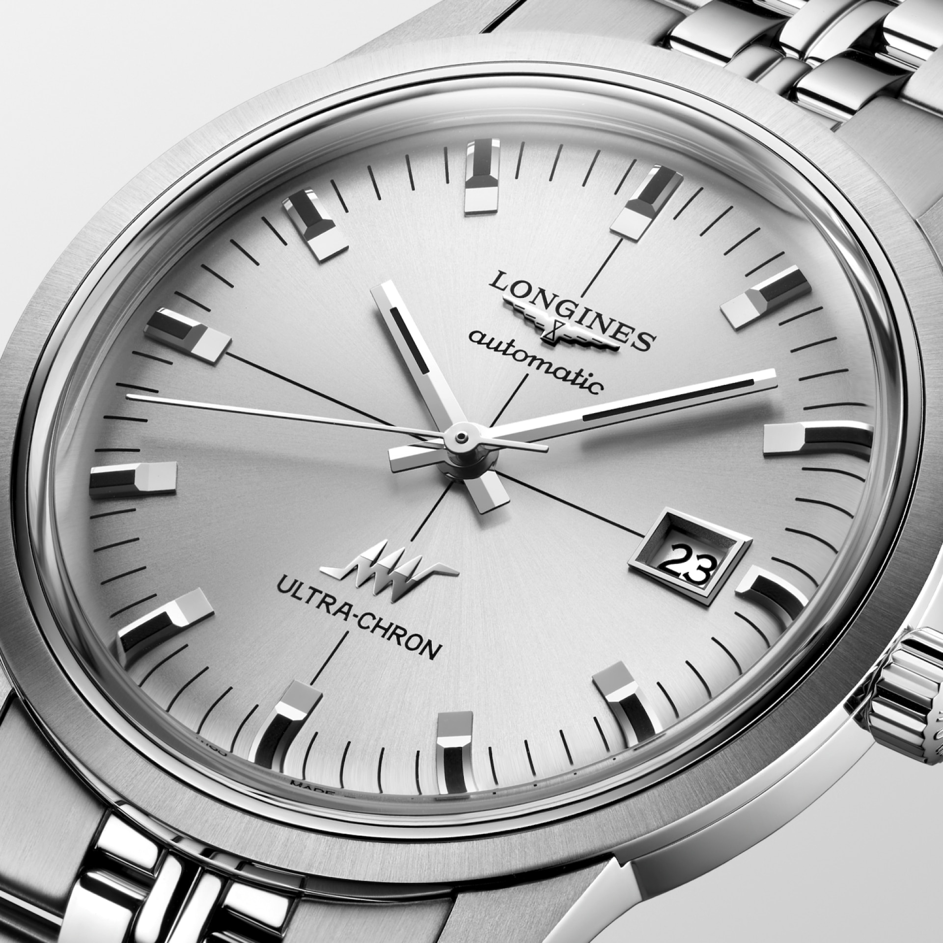 Longines Ultra-Chron Classic 40mm Sunray Silver Men's Watch L29374726
