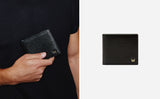 WOLF W Billfold Black Leather 774002