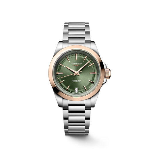 Longines Conquest 34mm Sunray Green Dial Women's Watch L34305026