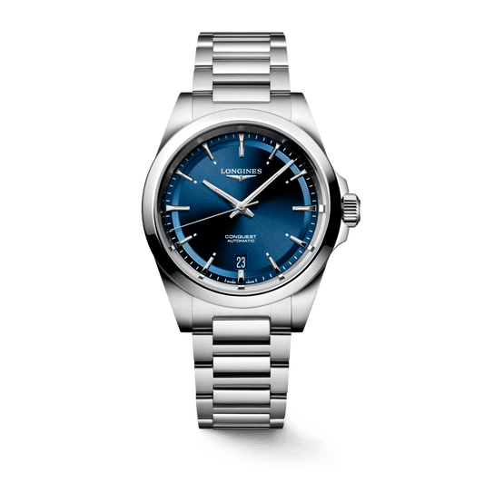 Longines Conquest 38mm Blue Dial Steel Men's Watch L37204926