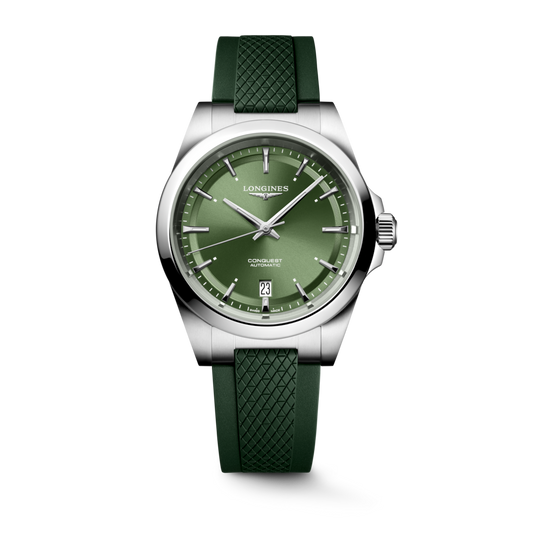 Longines Conquest 38mm Sunray Green Dial Men's Watch L37204029
