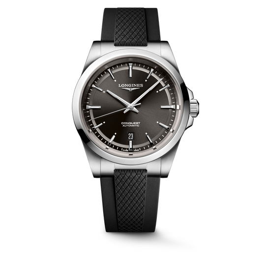 Longines Conquest 41mm Sunray Black Dial Men's Watch L38304529