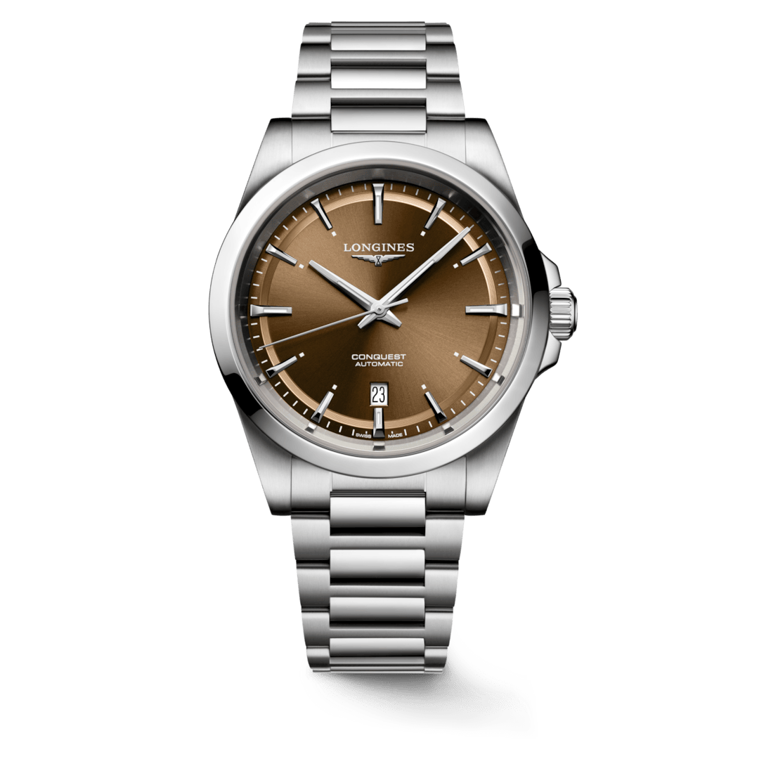 Longines Conquest 41mm Sunray Brown Dial Men's Watch L38304626