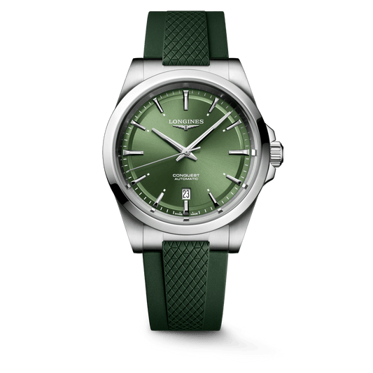 Longines Conquest 41mm Sunray Green Dial Men's Watch L38304029