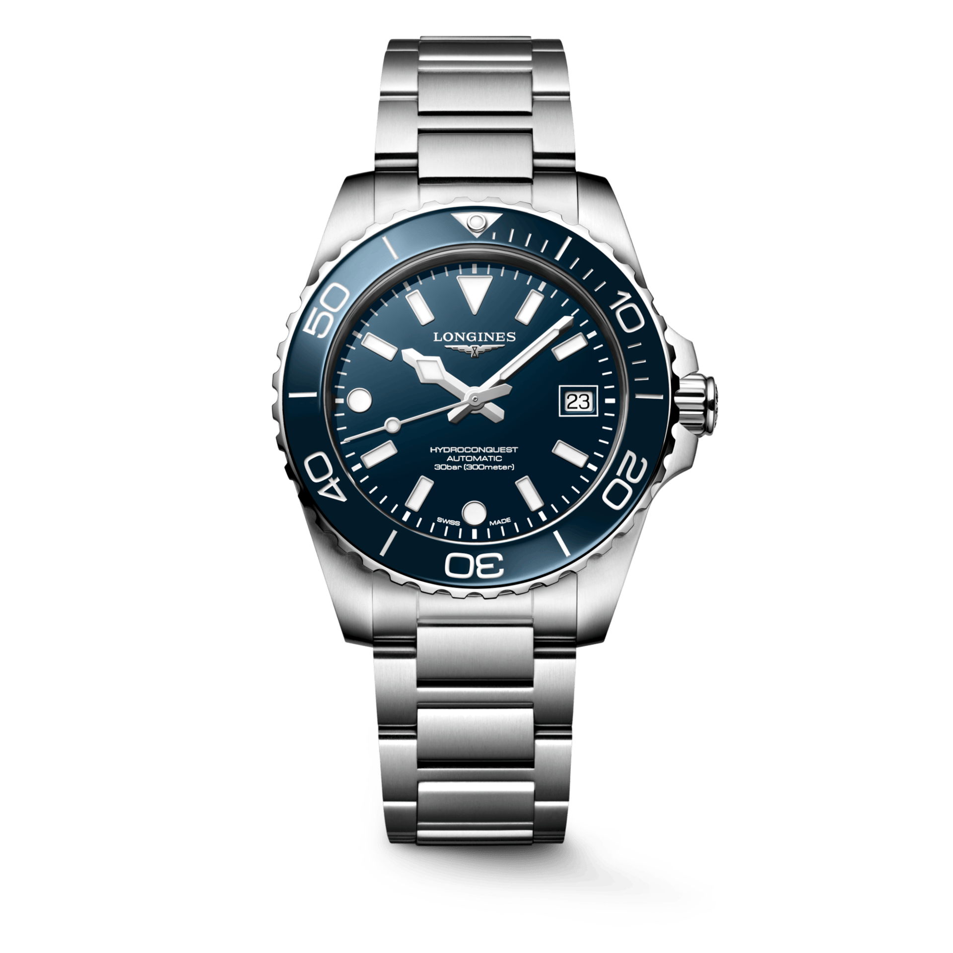 Longines HydroConquest 39mm Blue Lacquered Dial Men's Watch L37794966