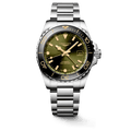 Longines HydroConquest GMT 41mm Green Dial Steel Men's Watch L37904066