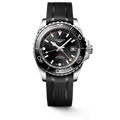 Longines HydroConquest GMT 41mm Black Rubber Men's Watch L37904569