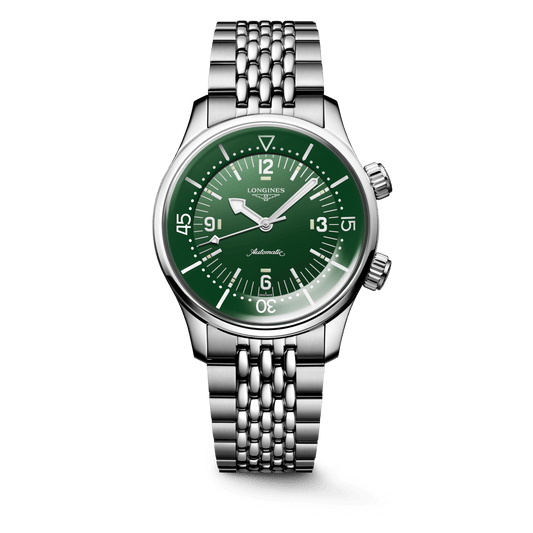 Longines Legend Diver 39mm Green Dial Men's Watch L37644066