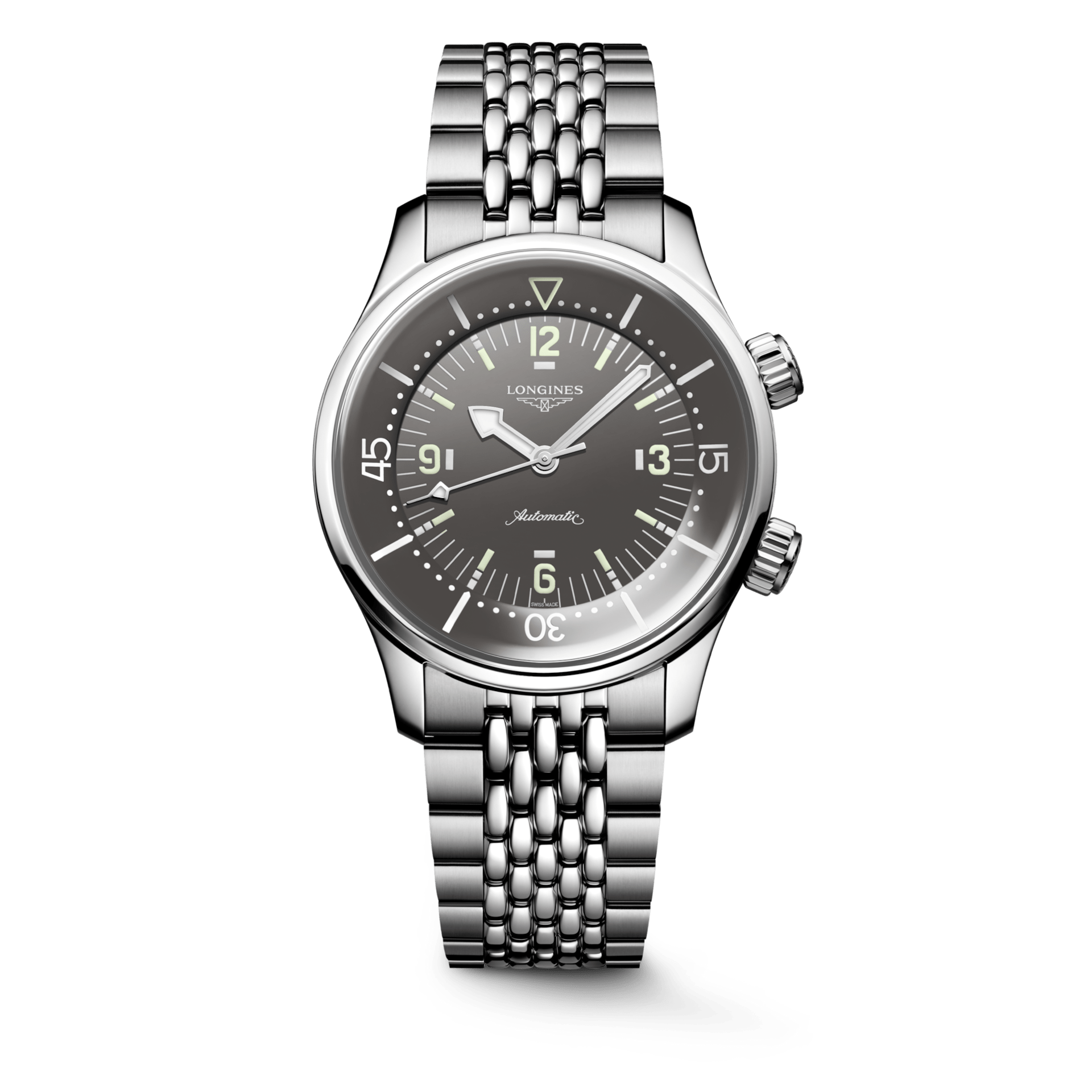 Longines Legend Diver 39mm Grey Dial Men's Watch L37644996